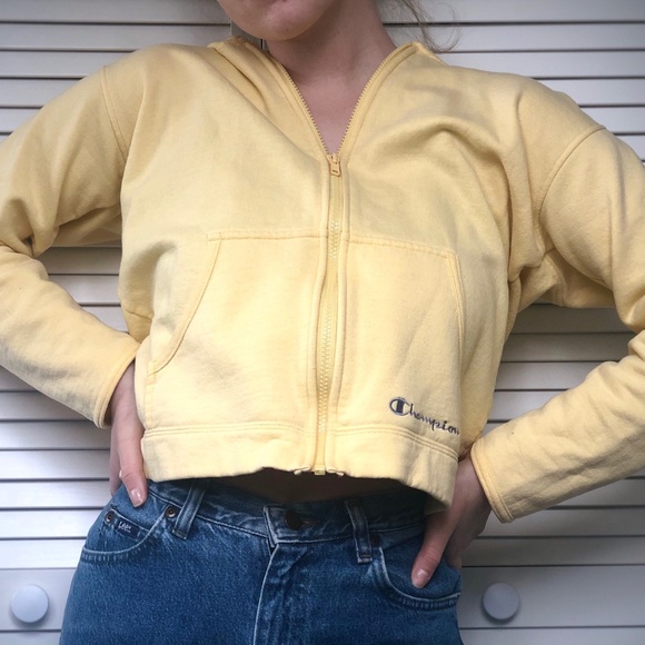 Champion Tops - Woman's Yellow Champion Zip-Up